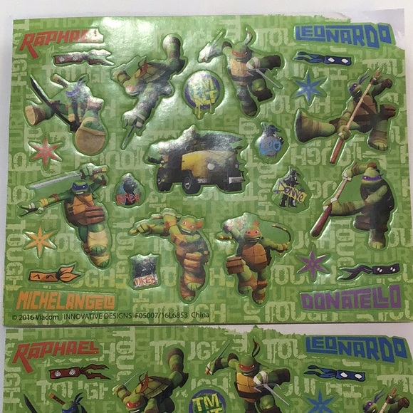 TMNT stickers Three sets unused - Picture 2 of 5